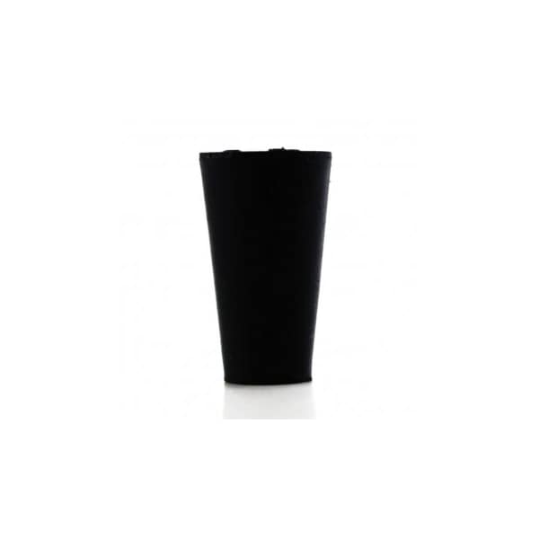 United Scientific Laboratory Grade Rubber Stopper w/Hole, Black SBR Rubber, Size No 000, 12.7 x 8.2 x 21mm, 170PK 259150H-000 - main